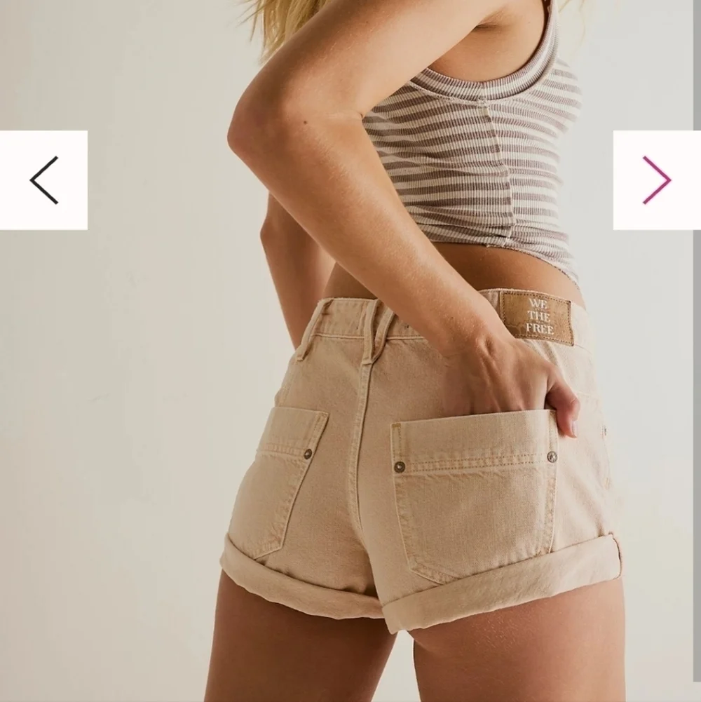 Free People We the Free Beginner's Luck Slouch Shorts, NWT Sz 30